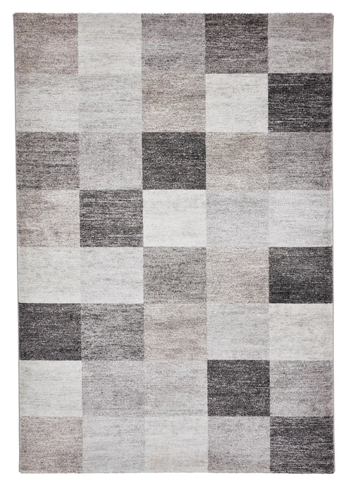 Think Rugs milano think 20623 beige Grey, Beige Living Room Geometric Rug.