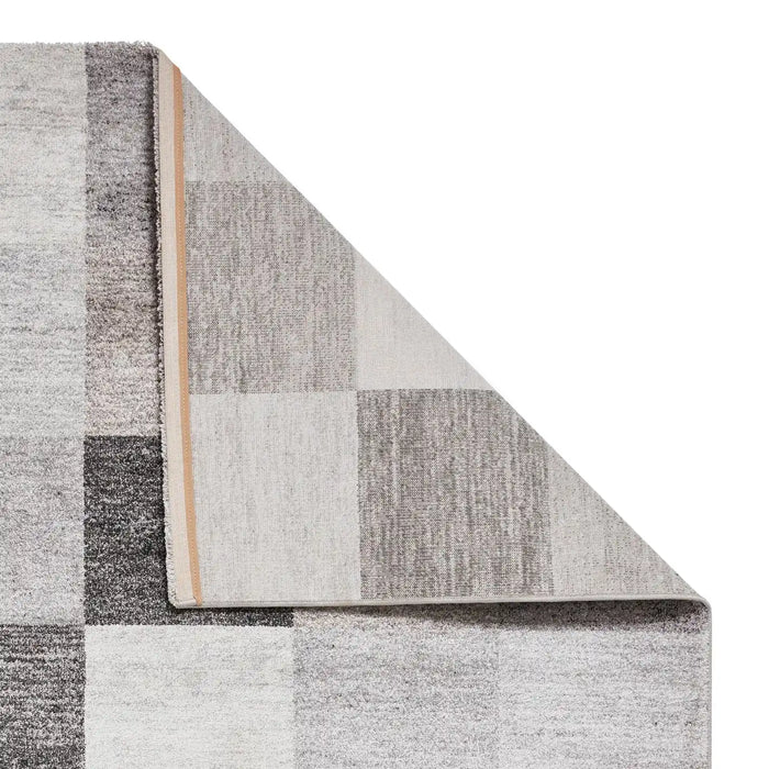 Think Rugs milano think 20623 beige Grey, Beige Living Room Geometric Rug.