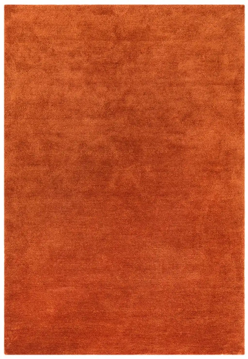 Asiatic milo rust Orange Living Room Shaggy Rug.