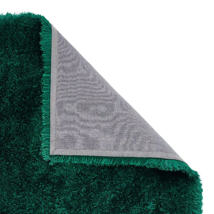 Think Rugs montana jewel green Green Living Room Shaggy Rug.
