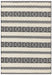 Asiatic monty mn03 black cream stripe Black, Ivory, Cream Living Room Geometric Rug.
