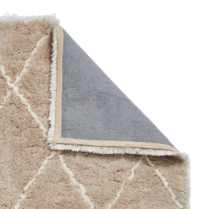 Think Rugs morocco think 2491 beige cream Beige, Ivory Living Room Geometric Rug.