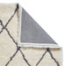 Think Rugs morocco think 2491 ivory grey Grey, Ivory Living Room Geometric Rug.