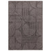 Asiatic muse mu01 charcoal swirl Grey Living Room Geometric Rug.