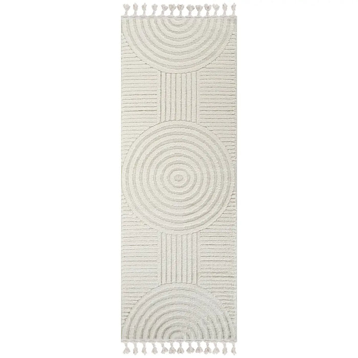 MATILDA Scandi Geometric High Pile Ivory Rug