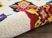 Nourison nomad nourison nmd06 ivory multi Ivory, Multicoloured Living Room Geometric Rug.