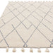 Asiatic nepal cream blue linear Blue, Cream Living Room Moroccan Rug.