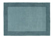 Origins borders duck egg Blue Living Room Wool Rug.