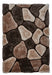 Think Rugs noble house pebbles 5858 beige brown Brown, Beige Living Room Shaggy Rug.