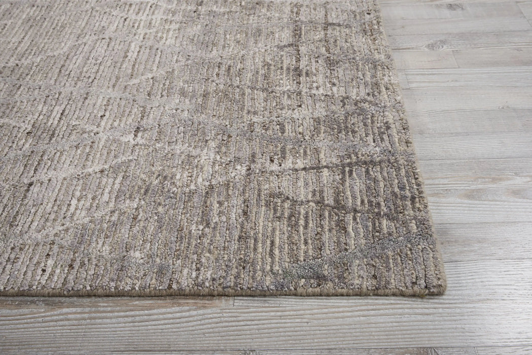 Nourison ocean ocp02 surf Grey Living Room Wool Rug.