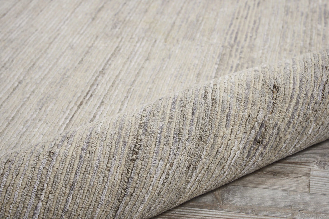 Nourison ocean ocs01 shell Ivory Living Room Wool Rug.