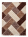 Think Rugs olympia 2239 beige brown Brown, Beige Living Room Shaggy Rug.
