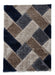 Think Rugs olympia 2239 grey navy Grey, Navy Living Room Shaggy Rug.