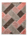 Think Rugs olympia 2239 grey pink Grey, Pink Living Room Shaggy Rug.