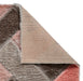 Think Rugs olympia 2239 grey pink Grey, Pink Living Room Shaggy Rug.