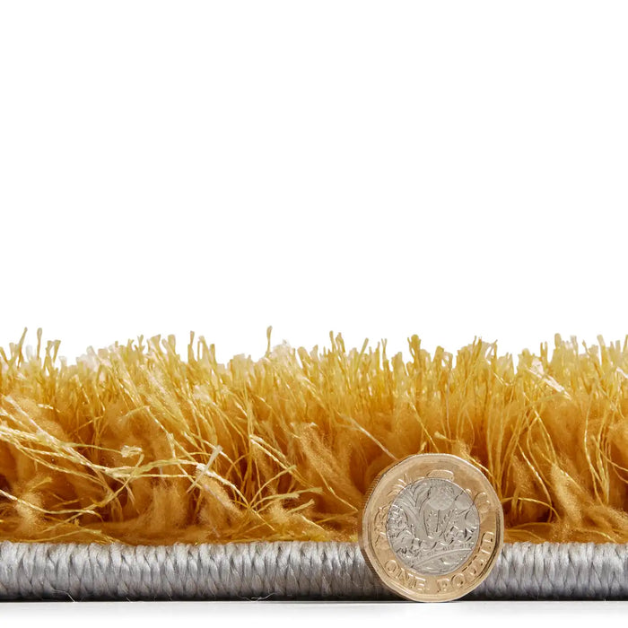 Think Rugs olympia 2239 grey yellow Grey, Yellow Living Room Shaggy Rug.