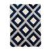 Think Rugs olympia gr224 grey navy Blue, Grey, Navy Living Room Shaggy Rug.