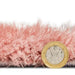 Think Rugs olympia gr224 grey pink Grey, Pink Living Room Shaggy Rug.