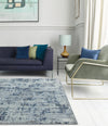 Asiatic orion or04 abstract blue Blue Living Room  Rug.