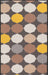 Serdim Rugs gel back oval gold Brown, Yellow, Multicoloured Living Room Geometric Rug.