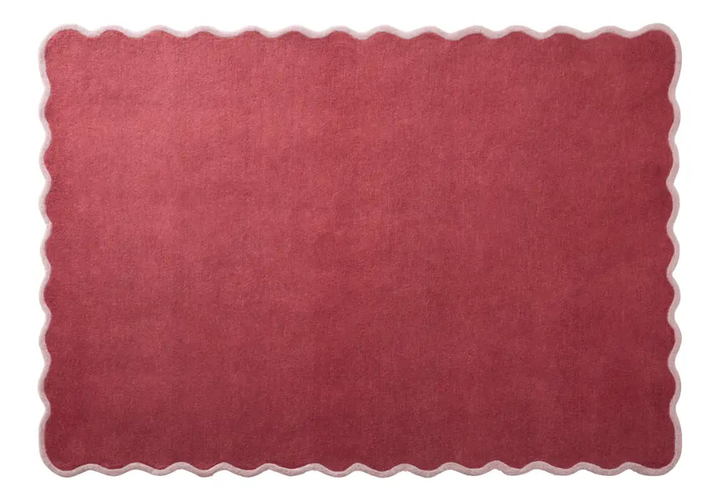 Scalloped Elsie Coral/Lilac