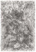 Asiatic plush plush silver Grey Living Room Shaggy Rug.