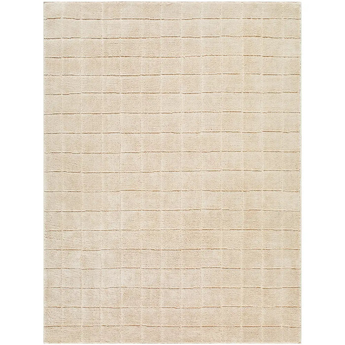 AMINA Our PNW Home x Livabliss Scandi High Pile Light Beige/Light Brown Rug