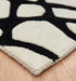 Asiatic wire matrix max35 white Black, Ivory Living Room Wool Rug.