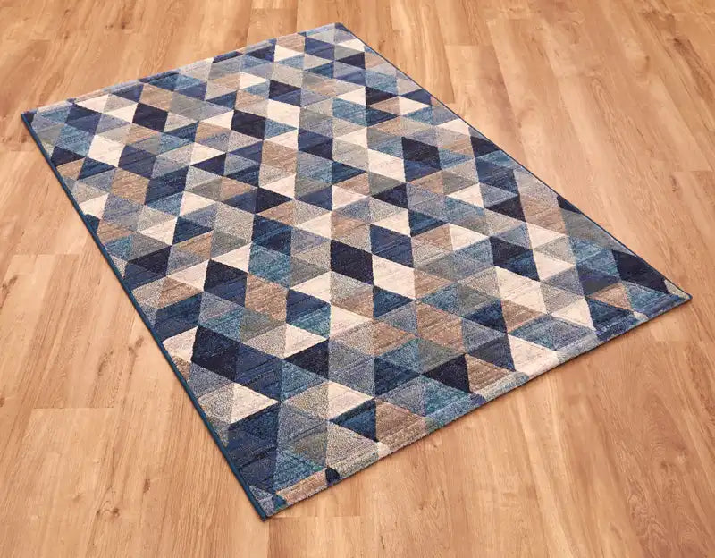 Mastercraft galleria 63263 5161 Blue Living Room Moroccan Rug.