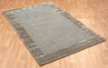 Asiatic ascot silver Grey Living Room Wool Rug.