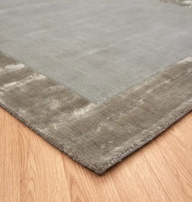 Asiatic ascot silver Grey Living Room Wool Rug.