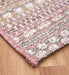 Mastercraft brighton 98570 9008 Multicoloured, Pink Living Room Flat Weave Rug.