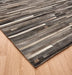 Asiatic gaucho stripe dark grey Grey  Geometric Rug.