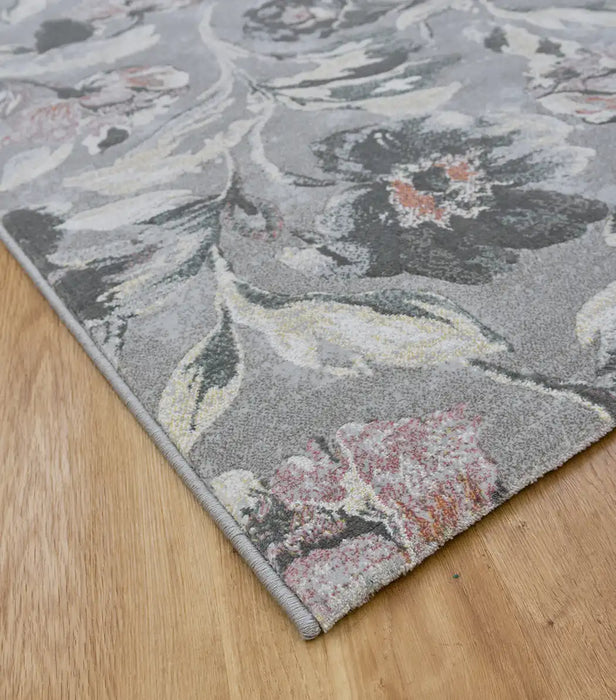 Mastercraft galleria 63523 9747 Grey, Multicoloured Living Room Moroccan Rug.