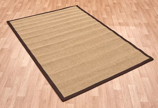 Asiatic sisal linen chocolate Brown Living Room Natural Fibre Rug.