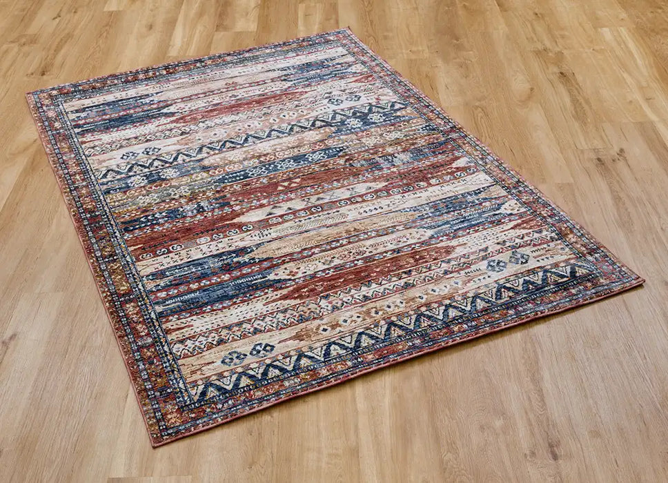 Mastercraft alhambra 6576a ivory red Ivory, Multicoloured, Red Living Room  Rug.