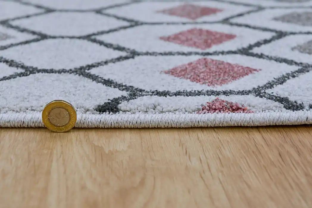 Mastercraft liberty 34001 6111 Ivory, Multicoloured Living Room Floral Rug.