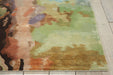 Nourison prismatic prs09 multi Multicoloured Living Room Wool Rug.