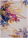 Nourison prismatic prs20 grey lilac multi Grey, Purple, Multicoloured Living Room Wool Rug.