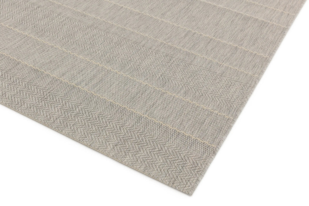 Asiatic patio 03 beige stripe Beige Outdoor  Striped Rug.