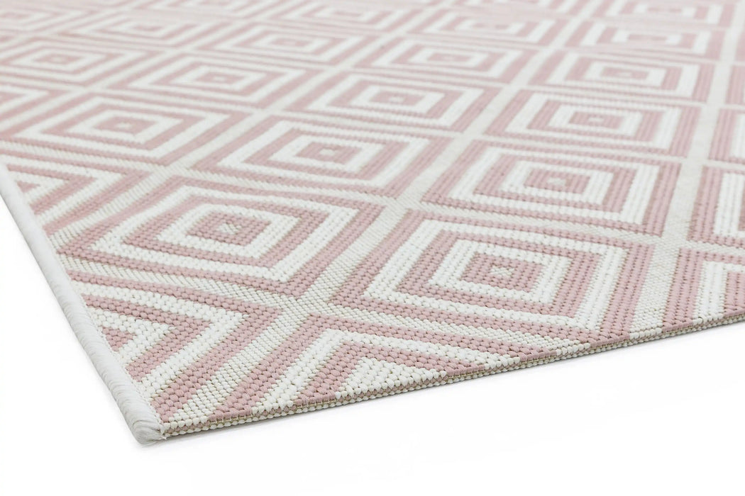 Asiatic patio 13 pink jewel Pink Outdoor  Striped Rug.