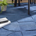 Origins penny infinity Blue Living Room Wool Rug.