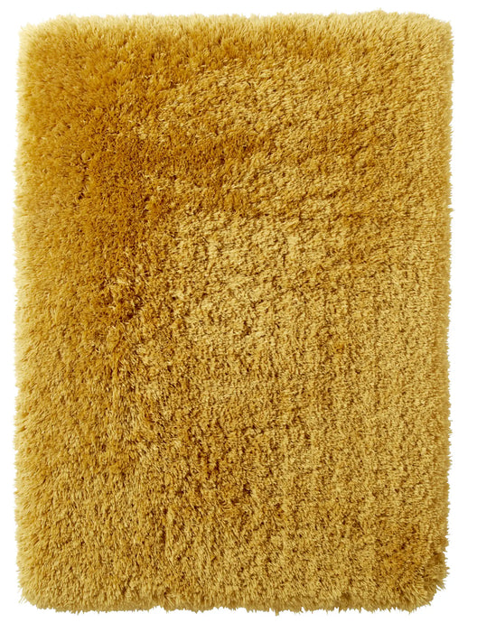 Think Rugs polar pl95 yellow Yellow Living Room Shaggy Rug.