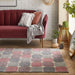Oriental Weavers portland 172 p Grey, Pink, Cream Living Room Geometric Rug.