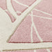 Oriental Weavers portland 57 r Pink, Cream Living Room Geometric Rug.