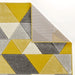 Oriental Weavers portland 670 j Grey, Yellow Living Room Geometric Rug.