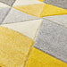 Oriental Weavers portland 670 j Grey, Yellow Living Room Geometric Rug.