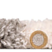 Think Rugs portofino m289 ivory grey Grey, Ivory Living Room Shaggy Rug.