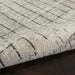 Nourison quarry qua13 ivory grey Grey, Ivory Living Room Moroccan Rug.