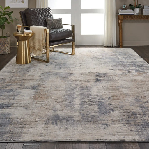 Nourison rustic textures rus05 beige grey Grey, Beige Living Room  Rug.
